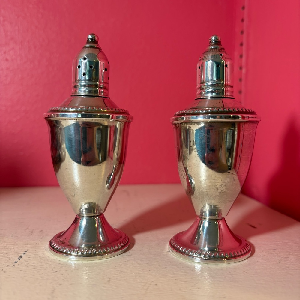 Vintage Duchin Creations Classic Sterling Silver Weighted Salt & Pepper Shakers